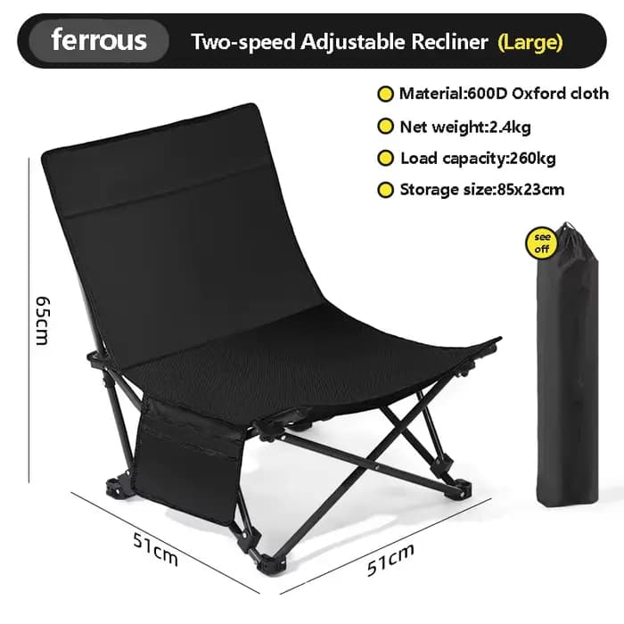 DIVEDEER Chaise de camping pliante d'extérieur