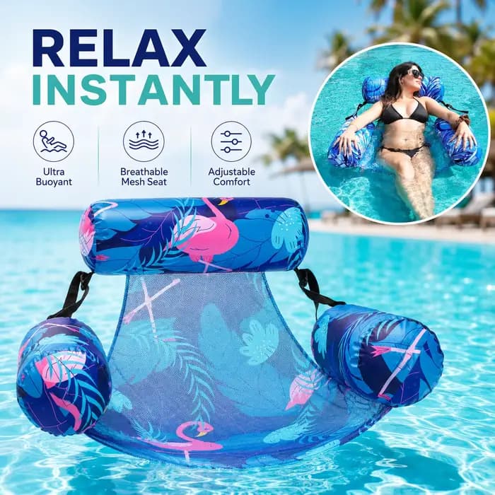 Nouveau Fauteuil Gonflable Robuste 2026 pour Adulte – Siège Flottant Relaxant pour Lac