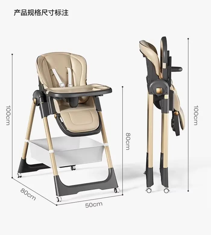 Chaise avec double plateau amovible