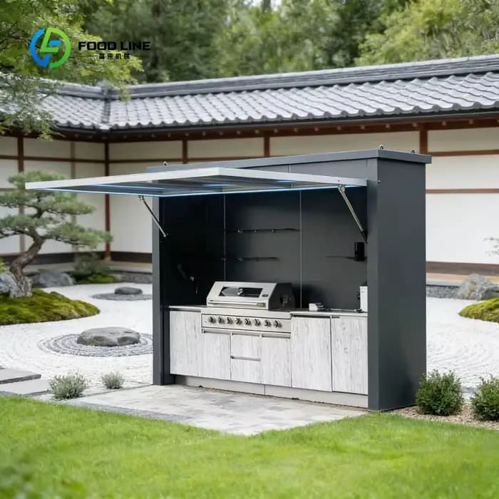 Cuisine extérieure modulaire personnalisée en acier inoxydable 304
