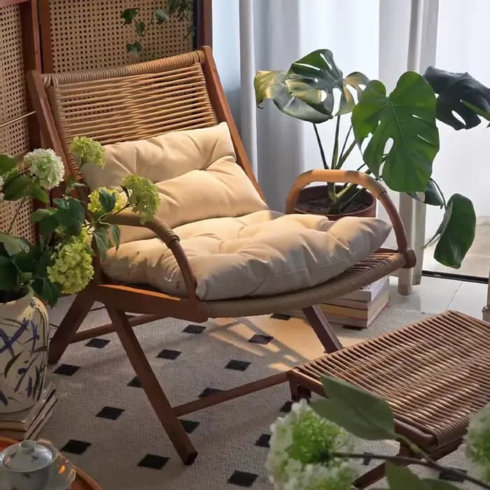 Chaise inclinable pliable en alliage