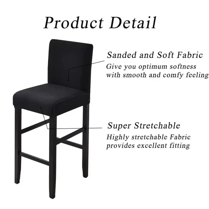 Housses de chaise à dossier court imperméables