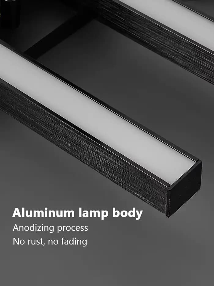 lampe de salon lustre noir lampes de chambre carrées led plafonnier nordique minimaliste créatif led plafonnier bande lumières