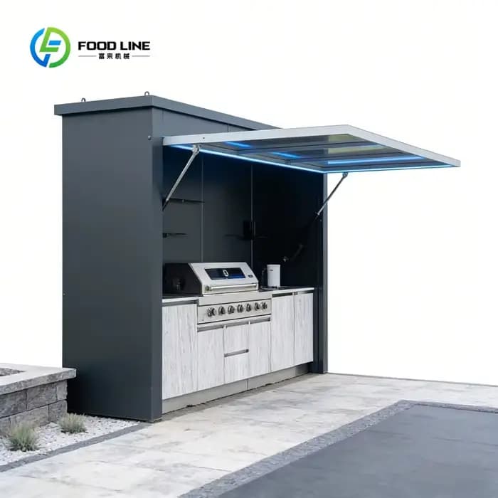 Cuisine extérieure modulaire personnalisée en acier inoxydable 304