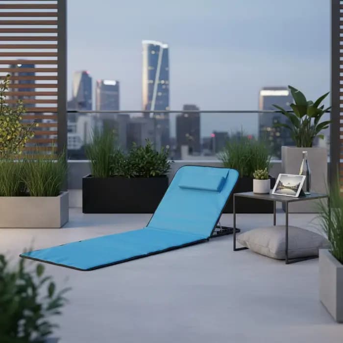 Chaise longue pliante Oxford pour la plage