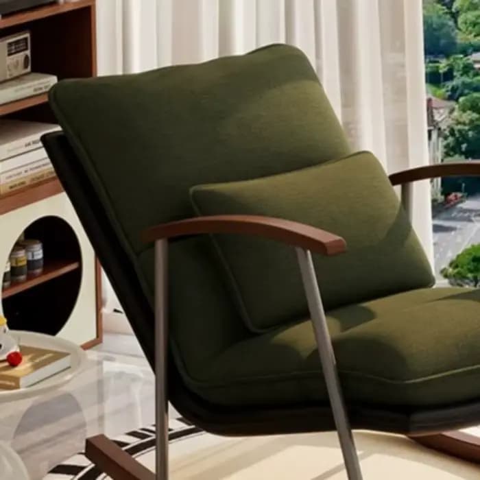 Fauteuils de salon occasionnels style Tatami, Chaise Bauhaus à dossier Saucer, Fauteuils de salon modernes avec support, Sillones, Mobilier de maison