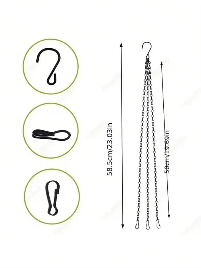 Chaîne à double crochet pour barbecue en plein air