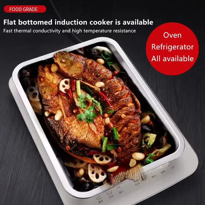 Plateau de service durable en acier inoxydable ; Idéal pour le barbecue