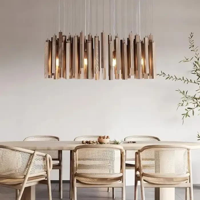 Lampe de plafond en bois japonaise, lustre de restaurant, décoration de chambre, lampes suspendues, éclairage pour salon, luminaire