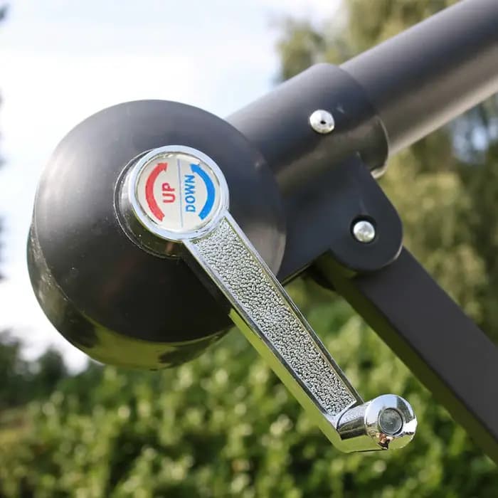 Manivelle de rechange antidérapante pour parasol d'extérieur avec cordon