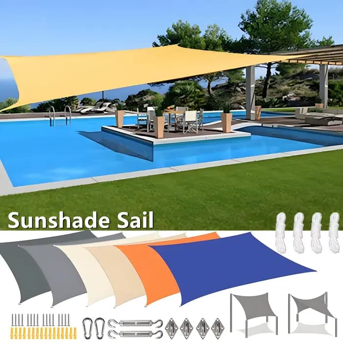 Pare-soleil étanche, auvent rectangulaire
