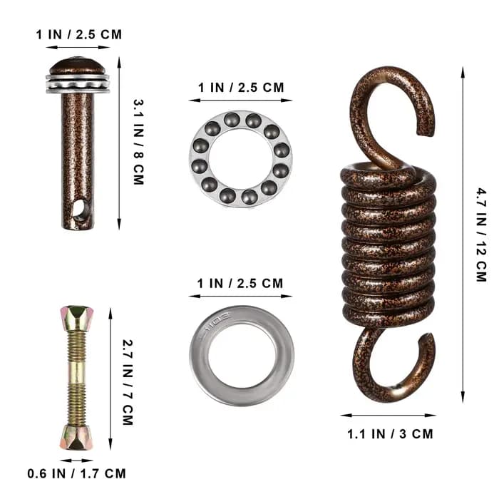 Le système de suspension de hamac haut de gamme comprend des crochets à ressort robustes