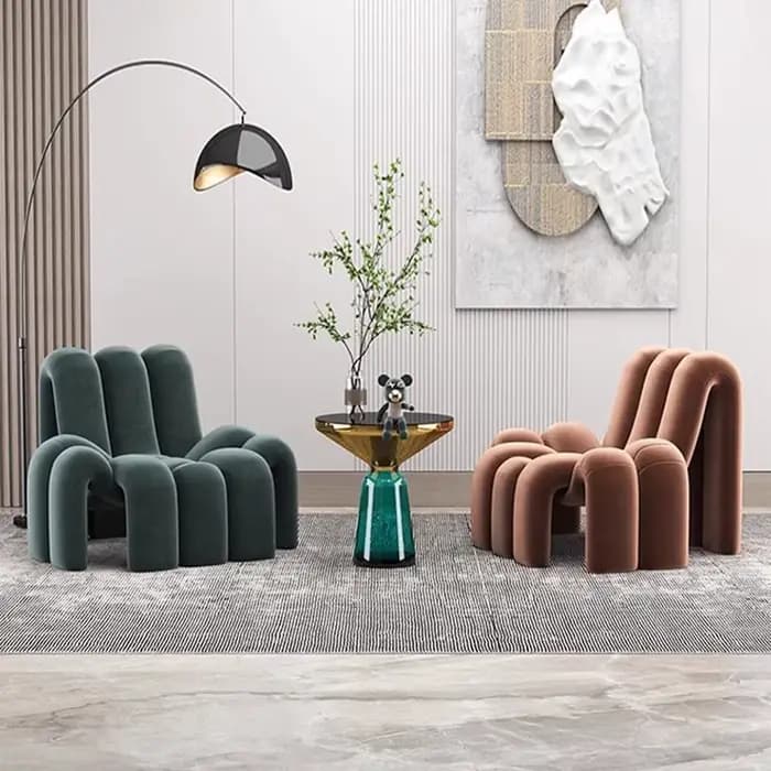 Fauteuil lounge en tissu