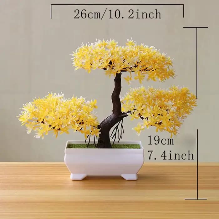 Plantes artificielles de simulation de bonsaï, plantes en pot pour table de jardin, maison, chambre à coucher, décoration extérieure, fausse plante, ornements