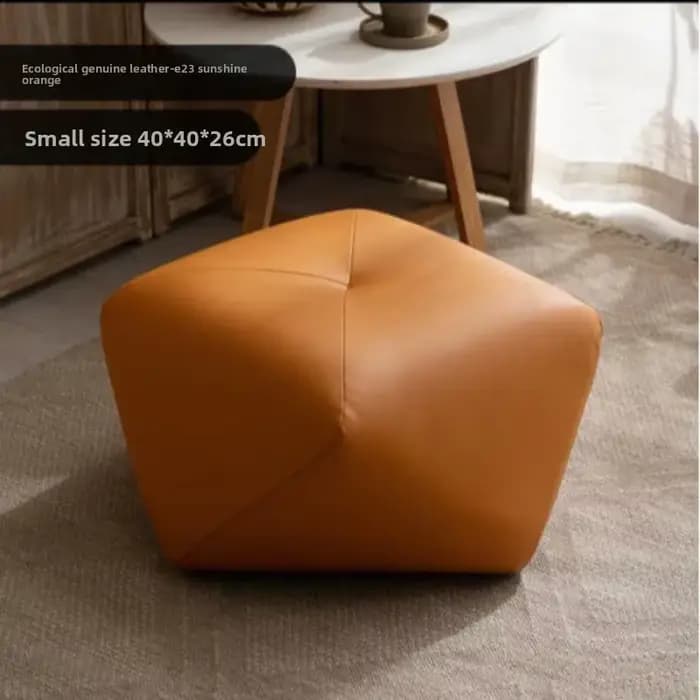 Tabouret octogonal en bois massif pour usage domestique, canapé à langer, repose-pieds, tabouret bas, siège de maquillage, socle
