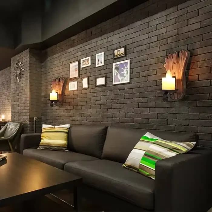 Applique Murale LED en Bois de Style Industriel, Luminaire Décoratif d'Nik, Idéal pour un Salon, une Chambre à Coucher ou un oral et, 73 Bars