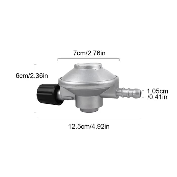 Régulateur de gaz basse pression, Kit de connexion de réservoir de Propane réglable, raccord de tuyau barbelé 7/16 pouces pour poêle de Camping, chauffage de gril