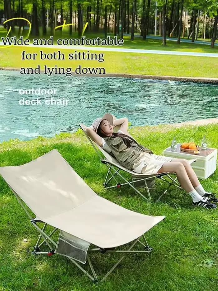 Chaise longue pliante d'extérieur
