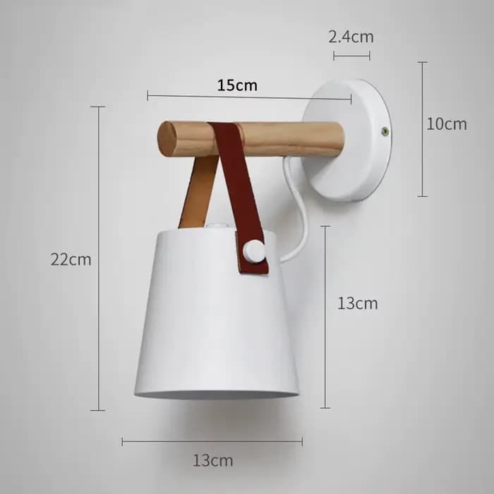 Lampe murale en bois, luminaire d'intérieur pour la maison, éclairage d'intérieur, salon, style nordique moderne, lampes murales de chevet avec fil E27