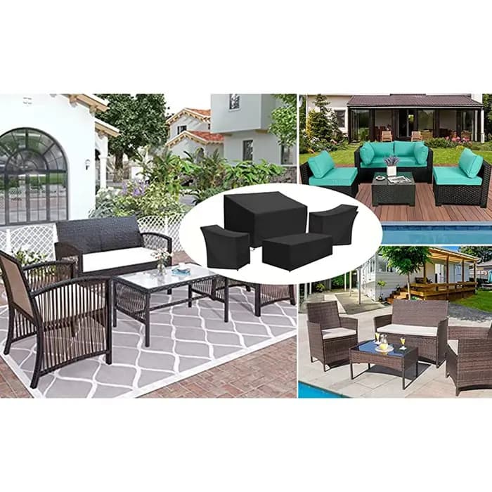 Ensemble de housses pour meubles de jardin