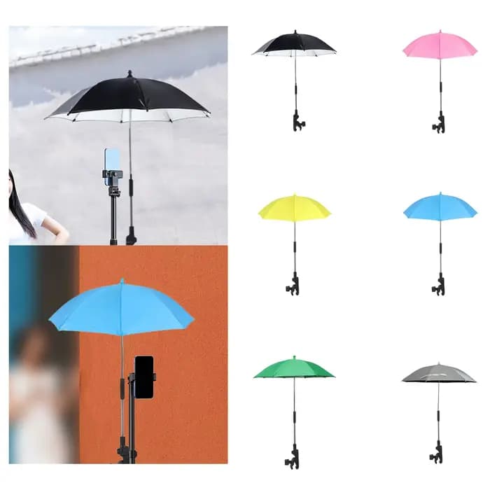 Parasols de chaise de sport avec clip anti-soleil 360 ° Parasol réglable pour poussette de bébé