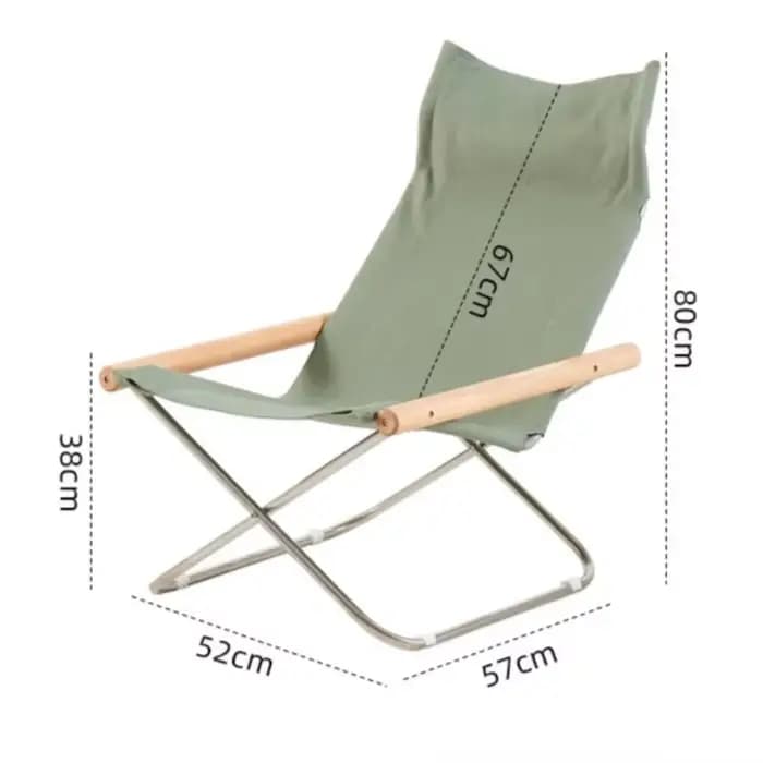 Chaise inclinable pliante en toile de Style japonais