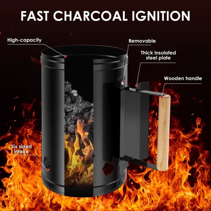 Démarreur de cheminée à charbon de bois
