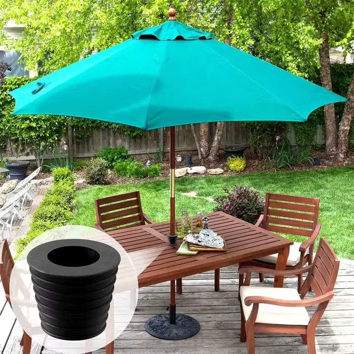 Cône de parasol en caoutchouc pour anneau de fixation