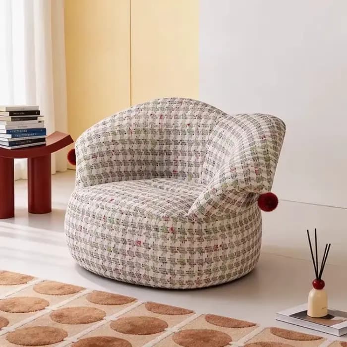 Fauteuil d'appoint vintage de style nordique