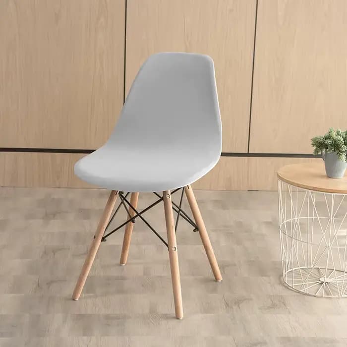 1 pièce de housse de chaise courte en tissu velours, petite taille, housse de siège de chaise de bar pour salle à manger et maison.