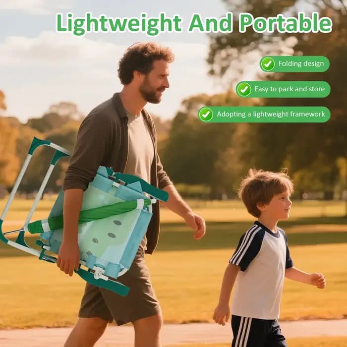 Chaise de plage pliable pour enfants avec parasol