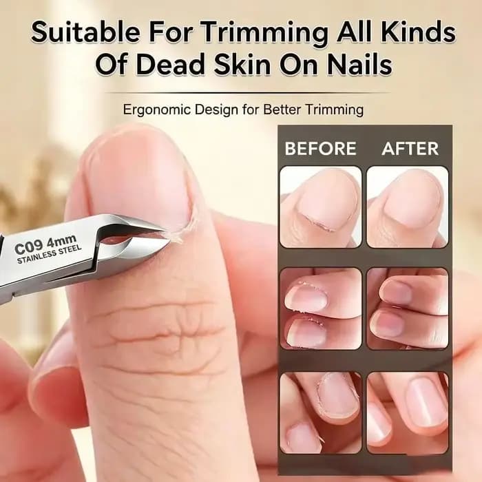 Outils de manucure professionnels, coupe-cuticules à lame tranchante, coupe-ongles et coupe-ongles incarnés, adaptés aux salons et à la maison