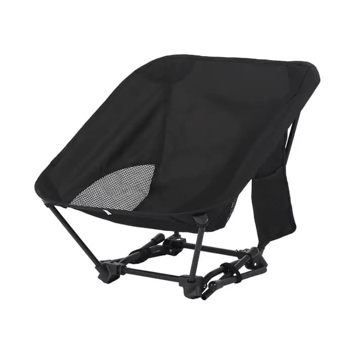 Chaise lune légère en tube de fer, tabouret de camping pliable carré à quatre coins pour la plage, la pêche et l'extérieur