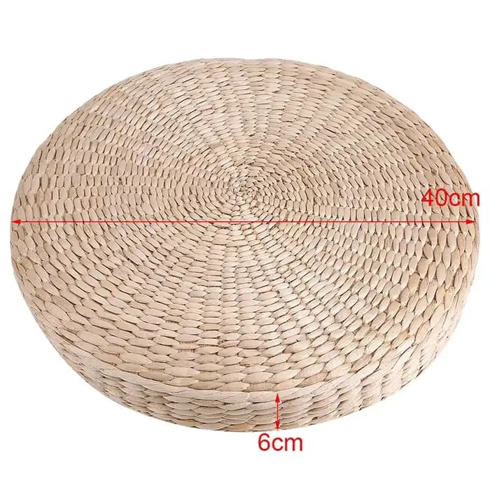 Coussins en rotin tissé à la main