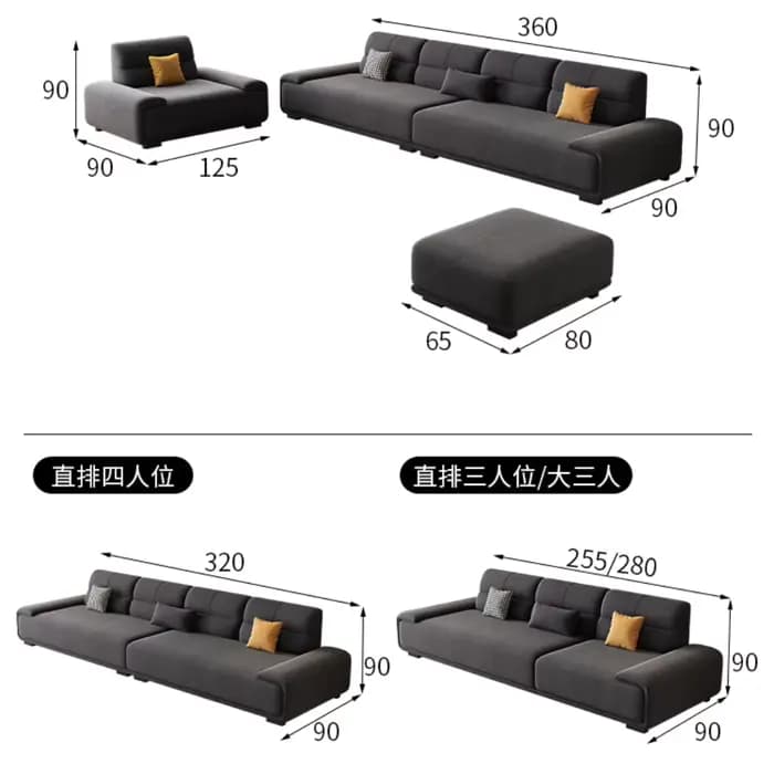 Salon famille canapé Europe Design chaise longue relaxant élégant