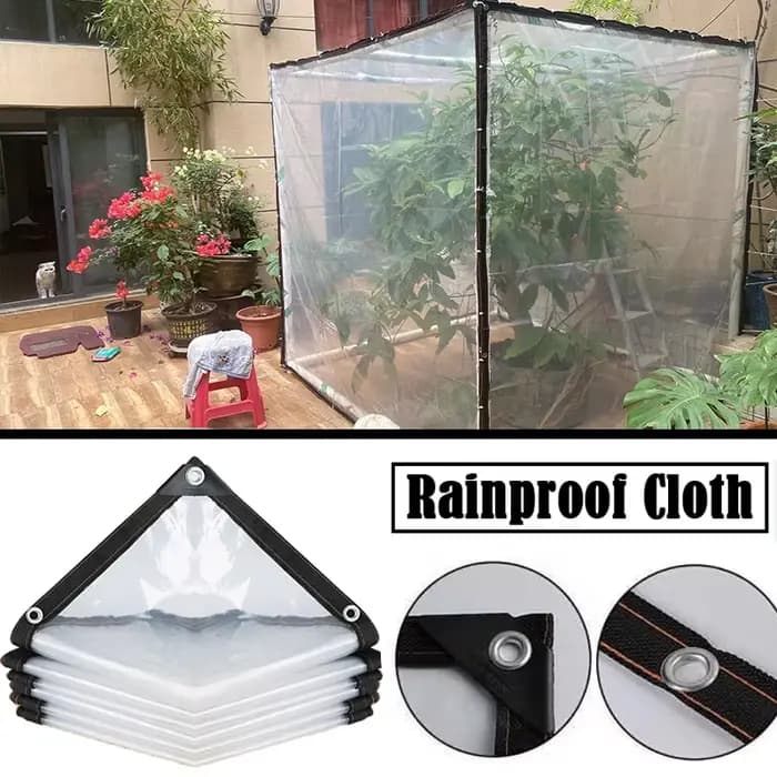 TarLII Garden TarLII-Bâche transparente XR imperméable à l'eau et à la pluie, couverture isolante pour plantes avec œillets