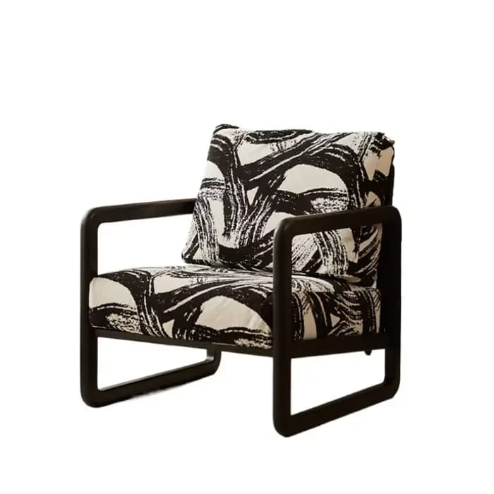 Fauteuil de maquilleur élégant avec accoudoirs pour salon