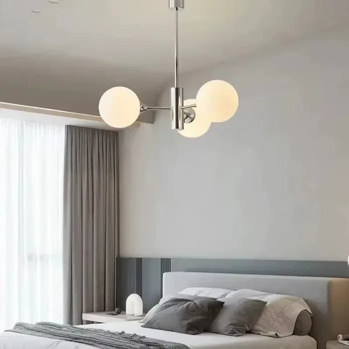 Lustre Bauhaus pour salon, chambre, bureau, salle à manger, style moderne minimaliste, créatif, lampes magiques en forme de haricot, style antique