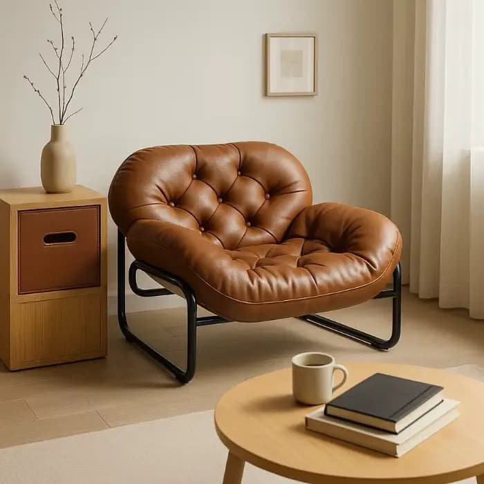 Chaise d'appoint simple rétro moderne