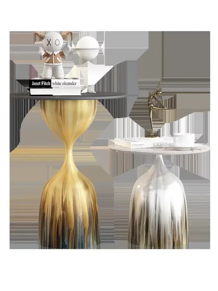 Lumière de luxe moderne Simple maison salon dalle de roche Table canapé