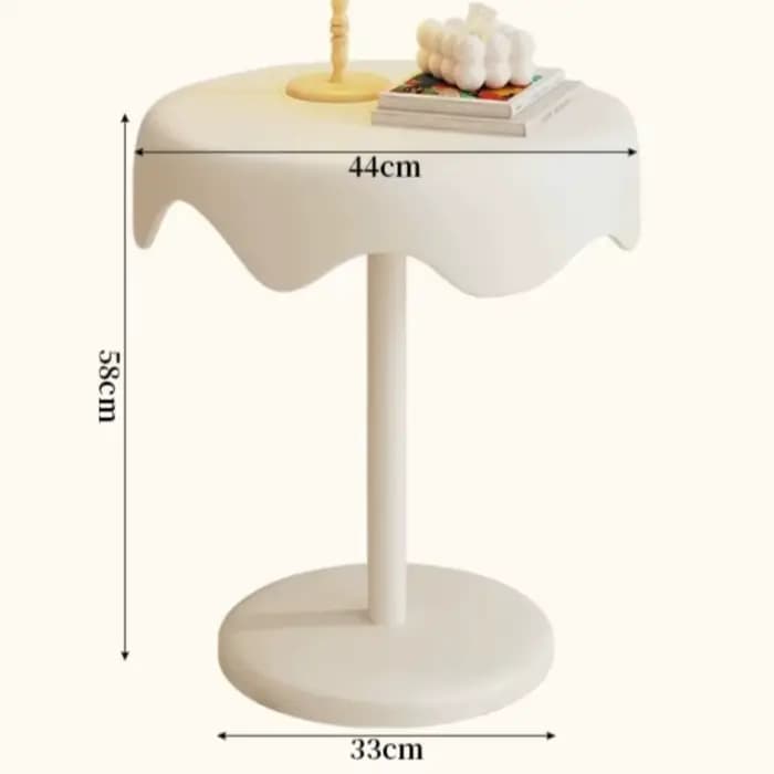 Table basse rose mignonne, ronde, pas chère, pour chambre à coucher, style crème moderne, table basse pour salon, meubles Dopamine