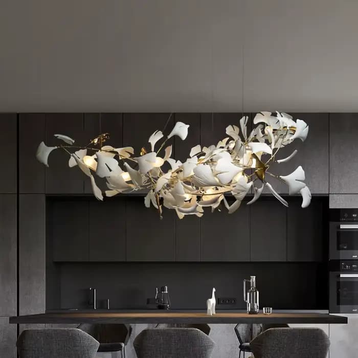 Plafonnier LED en Céramique au Design Nordique, Luminaire Décoratif d'Nik, Idéal pour une Salle à Manger, une Cuisine ou un Salon