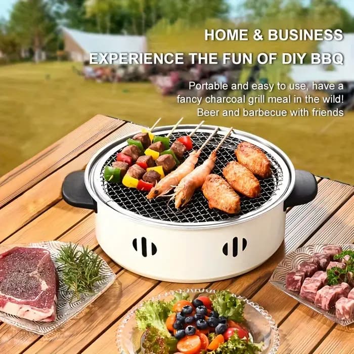 1 pièce Gril de table portable polyvalent avec grille