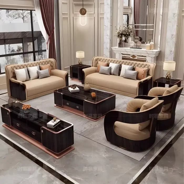 Canapé sectionnel de luxe pour salon