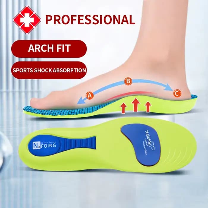 Semelles orthopédiques pour pieds, semelle intérieure de Sport absorbant les chocs pour chaussures, Support de voûte plantaire, modèles de fasciite plantaire, coussinets pour hommes et femmes