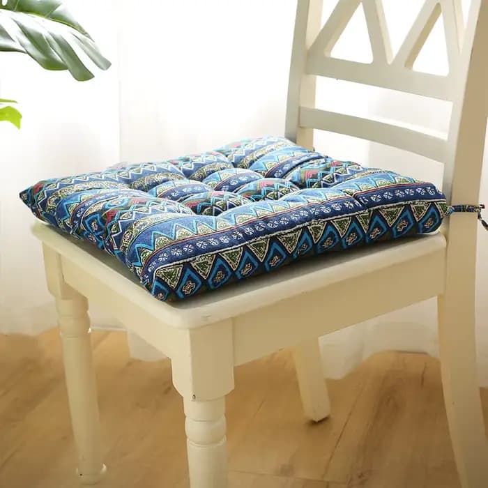 Coussin de siège épais pour chaise, tabouret d'étudiant, coussin de fesses pour bureau, quatre saisons, coussin de hanche, respirant, en coton et lin doux