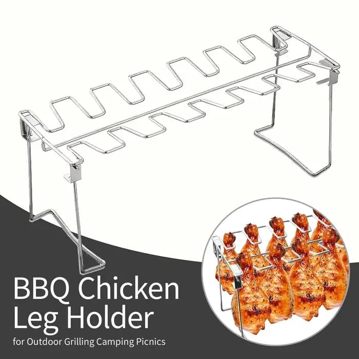 Support d'ailes de jambe de poulet pliant en acier inoxydable