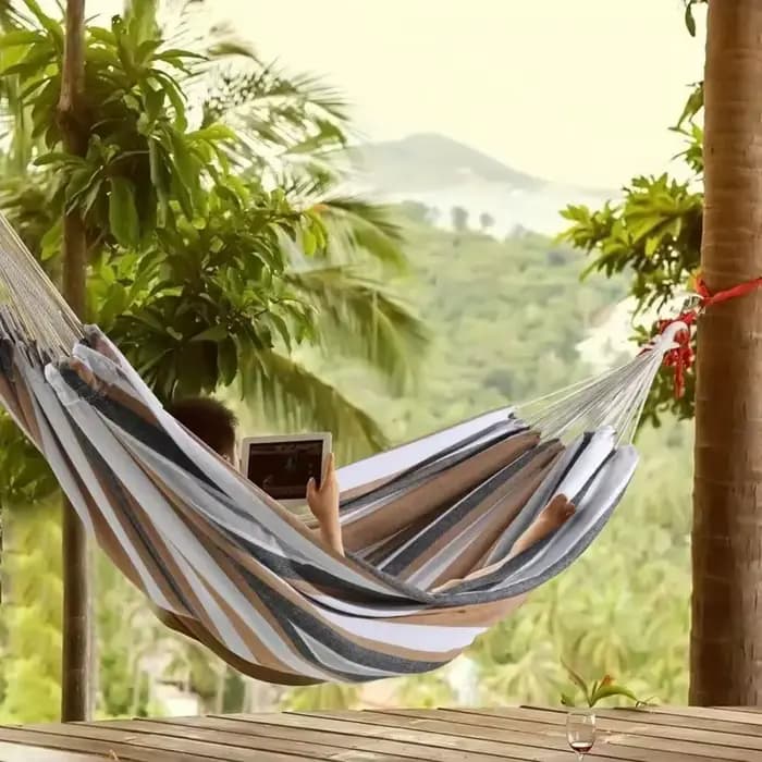 Hamac simple en toile pour extérieur