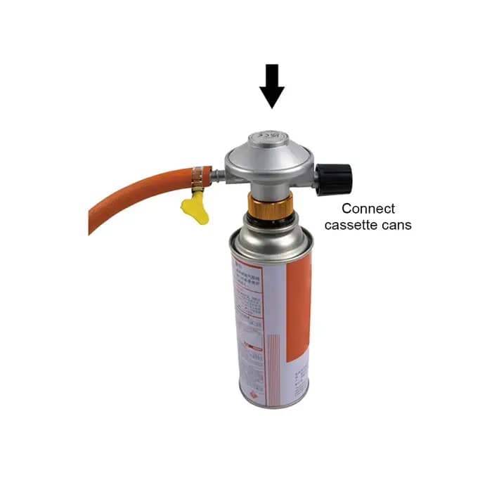 Régulateur de gaz basse pression, Kit de connexion de réservoir de Propane réglable, raccord de tuyau barbelé 7/16 pouces pour poêle de Camping, chauffage de gril