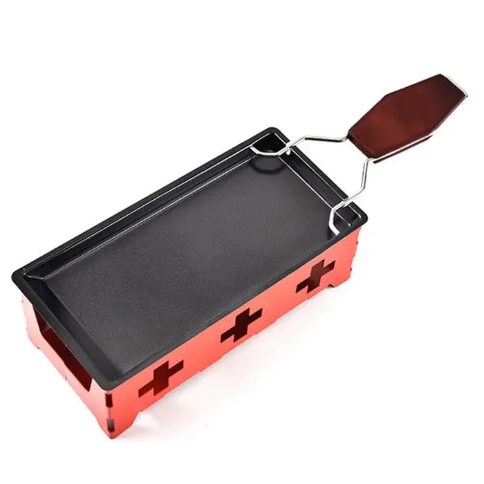 Poêle à raclette à fromage antiarina avec ci-après les spatule, outil polyvalent, gadgets de cuisine pratiques